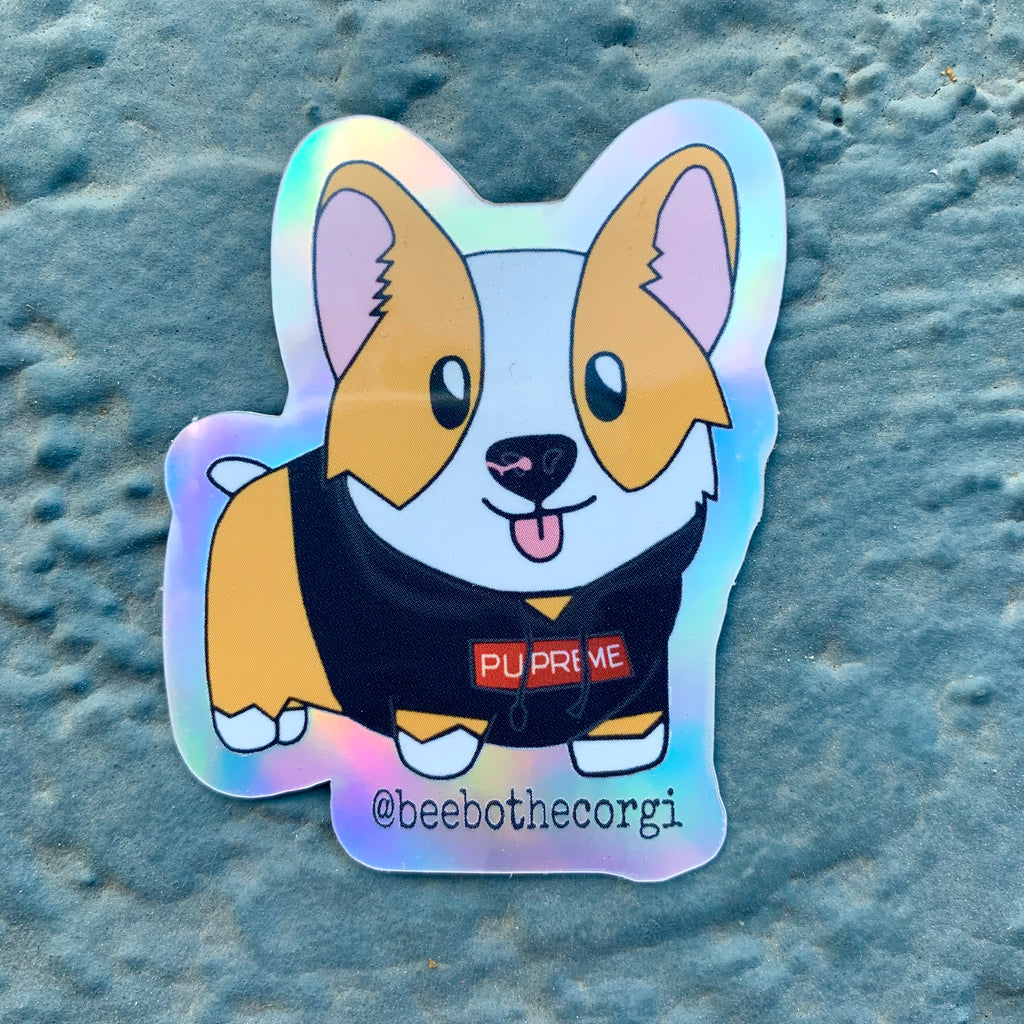 LIMITED EDITION: Holographic Pupreme Stylin' Sticker