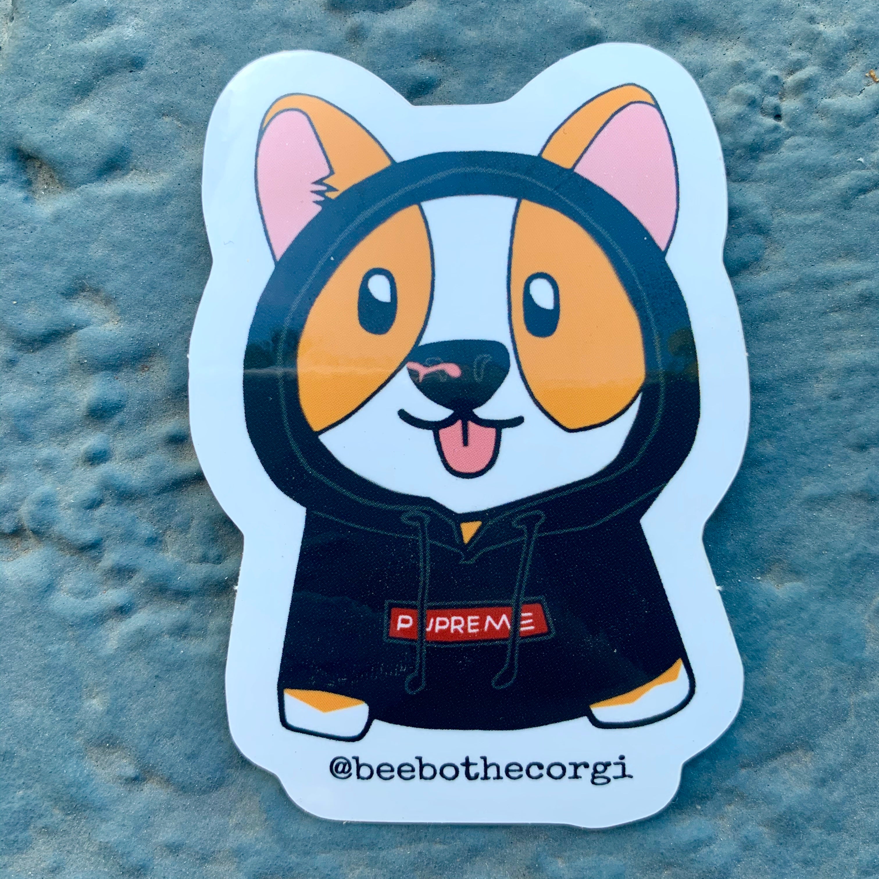 Beebo in Da Hood Sticker