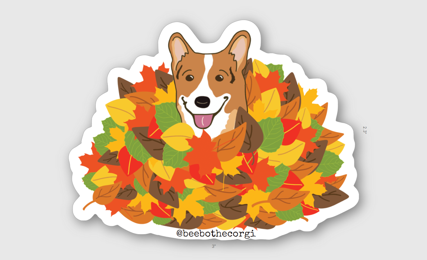 Awwtumn Leaves Sticker