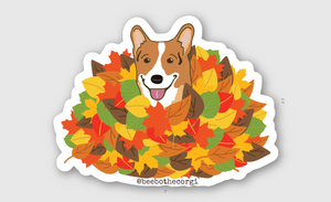 Awwtumn Leaves Sticker